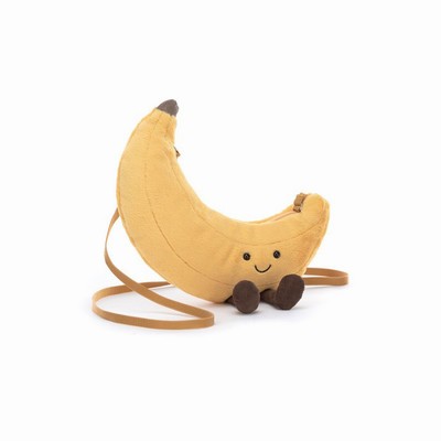 Jellycat Amuseables Banana Bag New Zealand | LXWMA7926